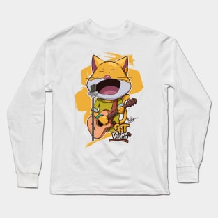 Cute Cat Cartoon Character Long Sleeve T-Shirt